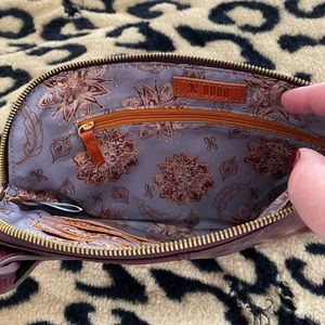 Hobo maroon colored wristlet